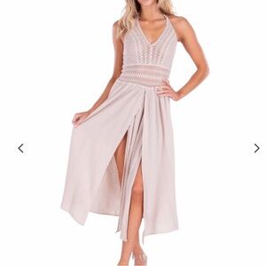 Seaspice Cotton Midi Dress – Boho Beachy Resort Vibes